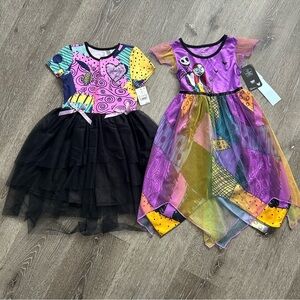 NWT Disney Nightmare Before Christmas Girls XS 4/5 Dresses Night Gown Lot